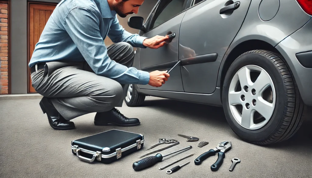 Meistras avarinių budų mando atrakinti automobilį