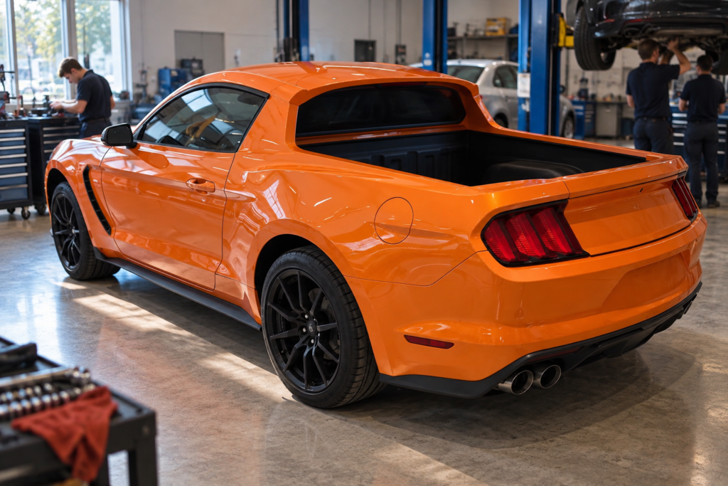 „Mustang“ pikapo koncepcija gimė kaip pameistrių mokymo projektas