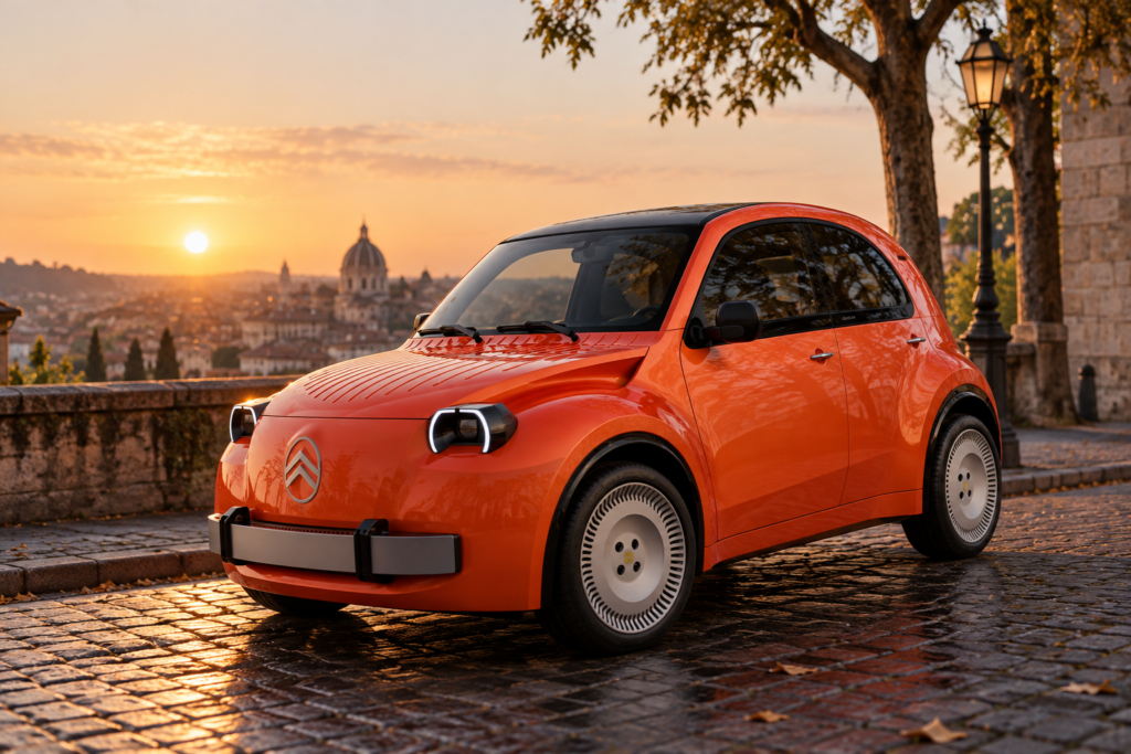 Retro „Citroën 2CV“ idėja pristatyta, bet serijinis automobilis dar nepatvirtintas